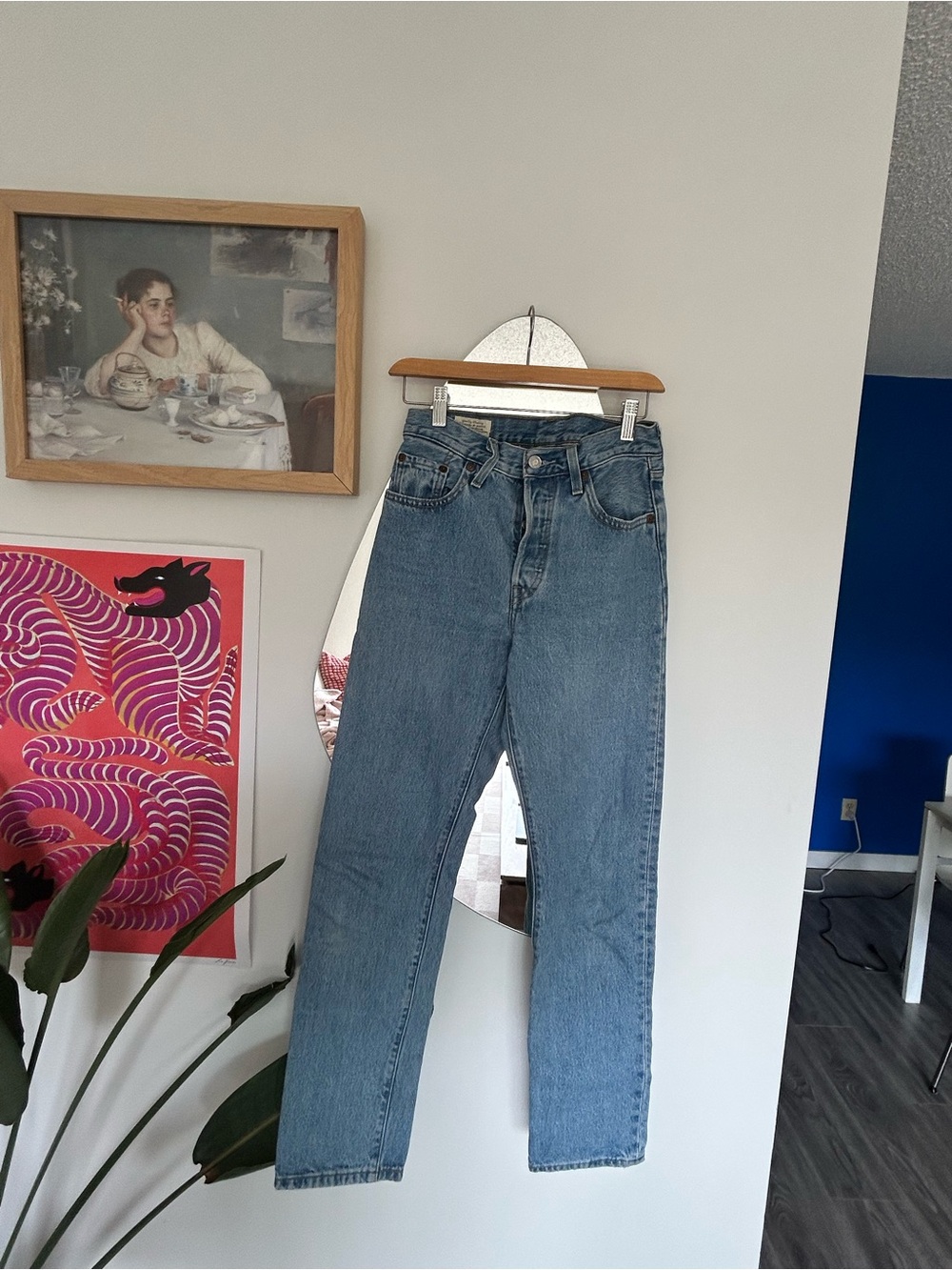 Levi's 501s Straight-Leg Blue Women’s Jeans